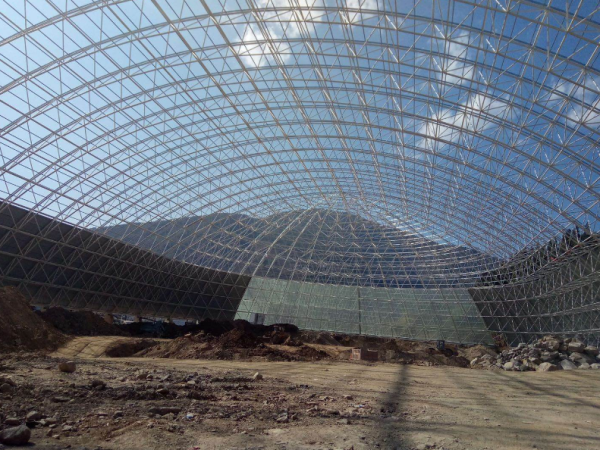 莱芜干煤棚网架加工案例