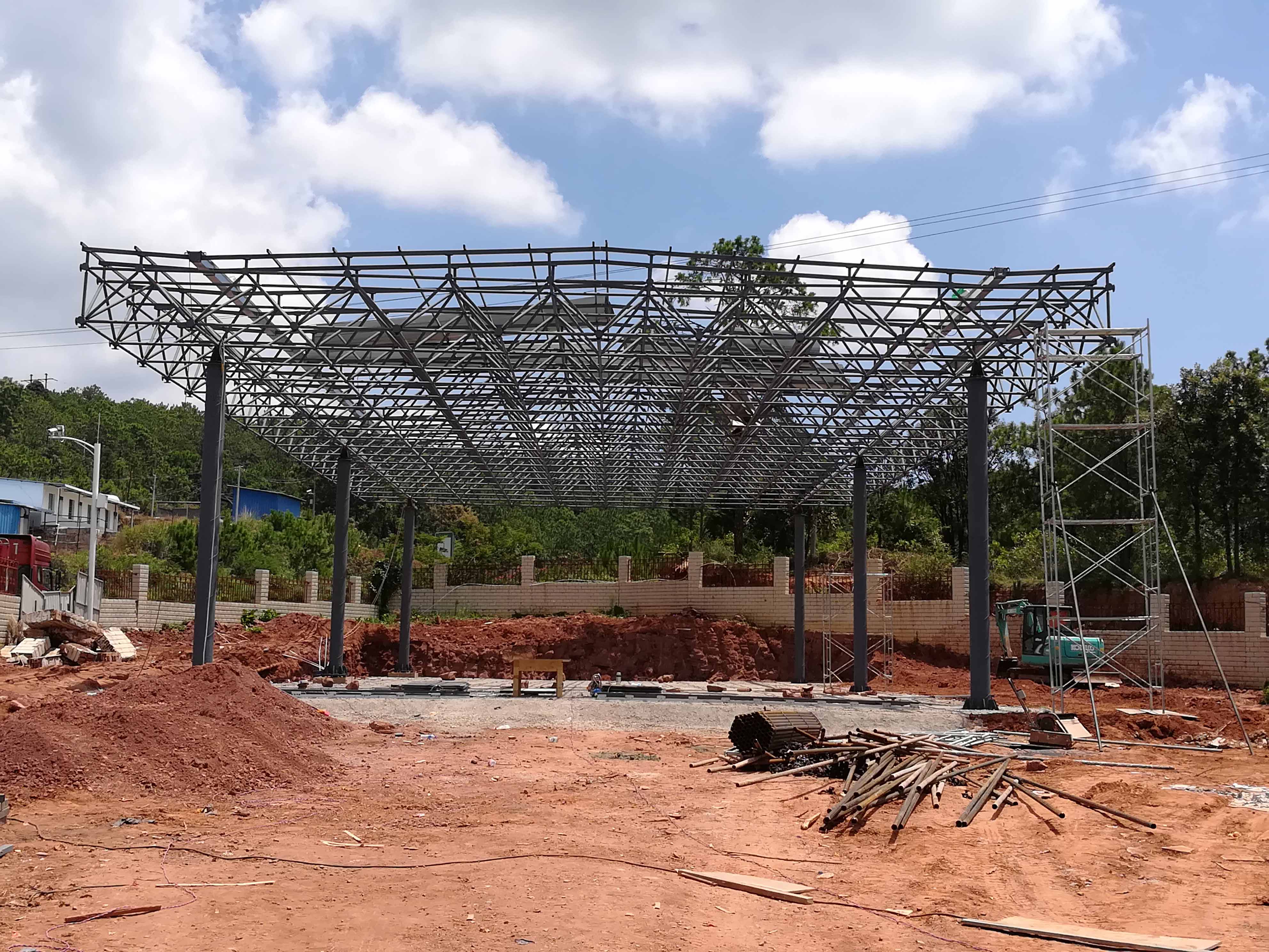 莱芜加油站网架屋面