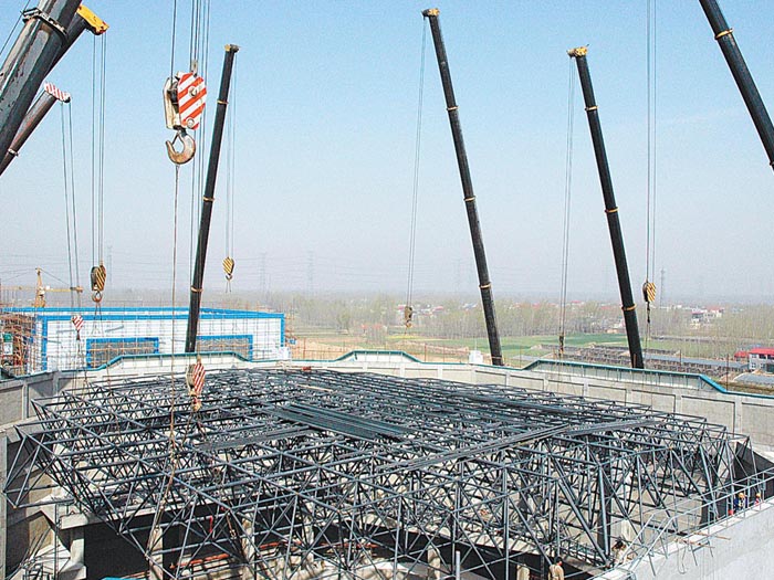 莱芜网架高空滑移法