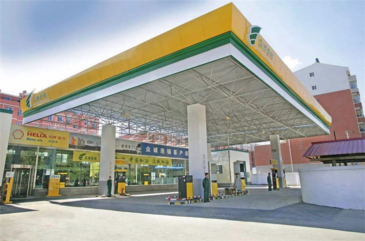 莱芜加气站钢结构网架案例7